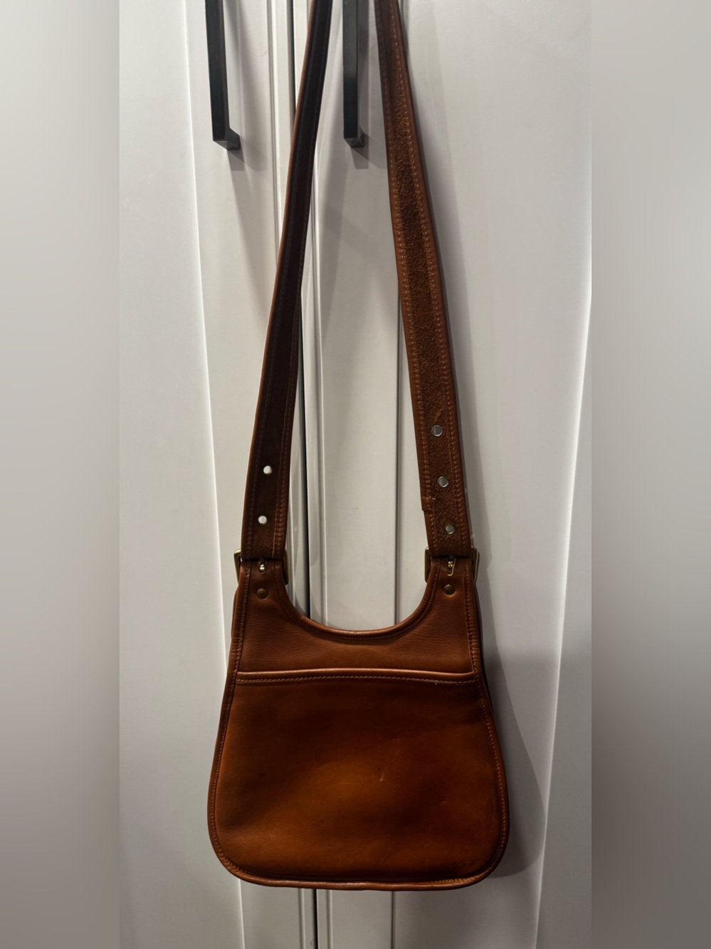 Coach 9988 RARE MEDIUM Vintage 90's Cognac Crescent Saddle Bag - Picture 5 of 13